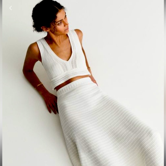 White knit lace crop top by Reiss - Picture 6 of 10